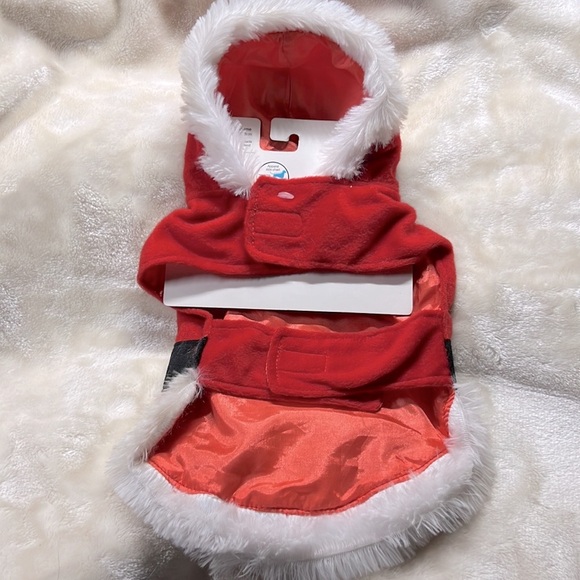 2/$15 NWT 🐕🎄🐈‍⬛ PET CENTRAL DOG or CAT SANTA CLAUS CHRISTMAS OUTFIT Size S - Picture 2 of 6